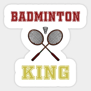 Badminton King Sticker